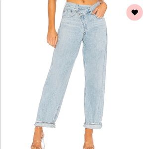 Agolde criss cross jeans